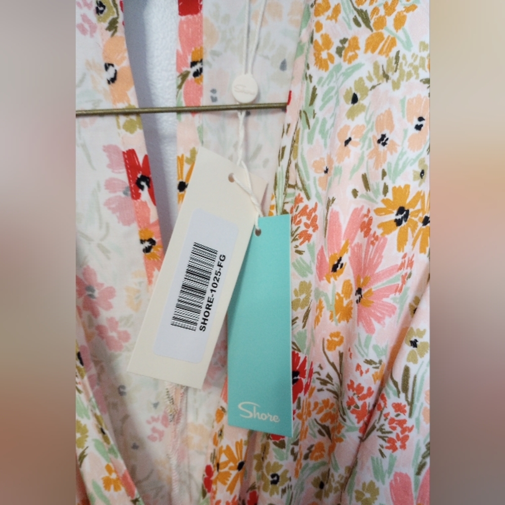NEW SHORE Willow Romper in Muddled Bloom Size Small Boho Vacation Cottagecore - Picture 13 of 16